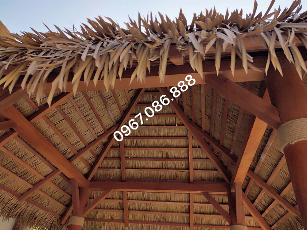 Dự án thi công chòi mái tranh nhân tạo tại safari Phú quốc - Vingroup